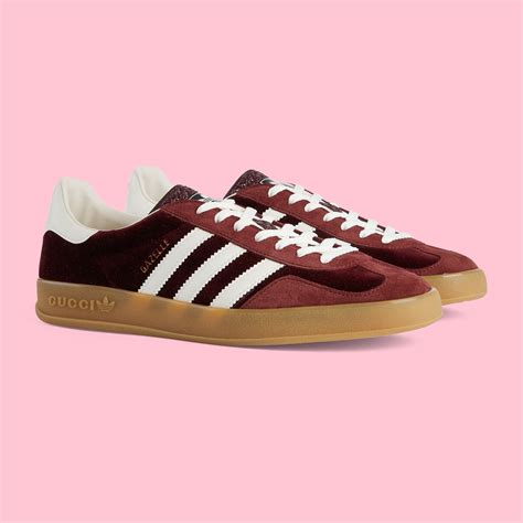 gucci gazelle burgundy|adidas x gucci goat.